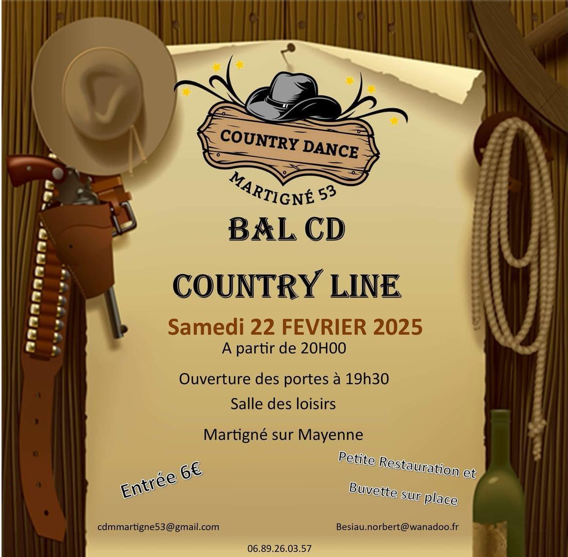 2025 02 22 affiche country dance martigne