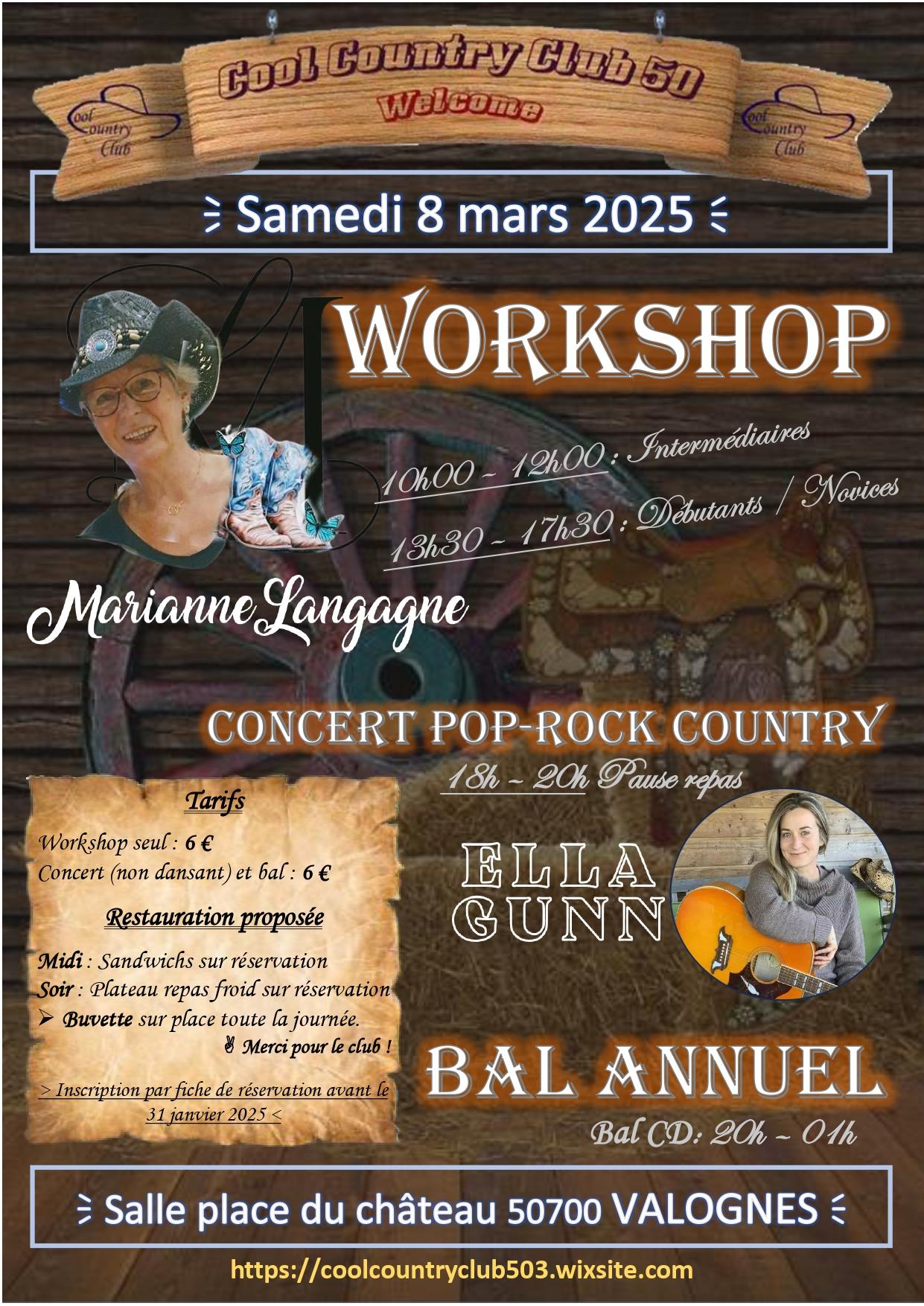 2025 03 08 affiche workshops marianne langagne