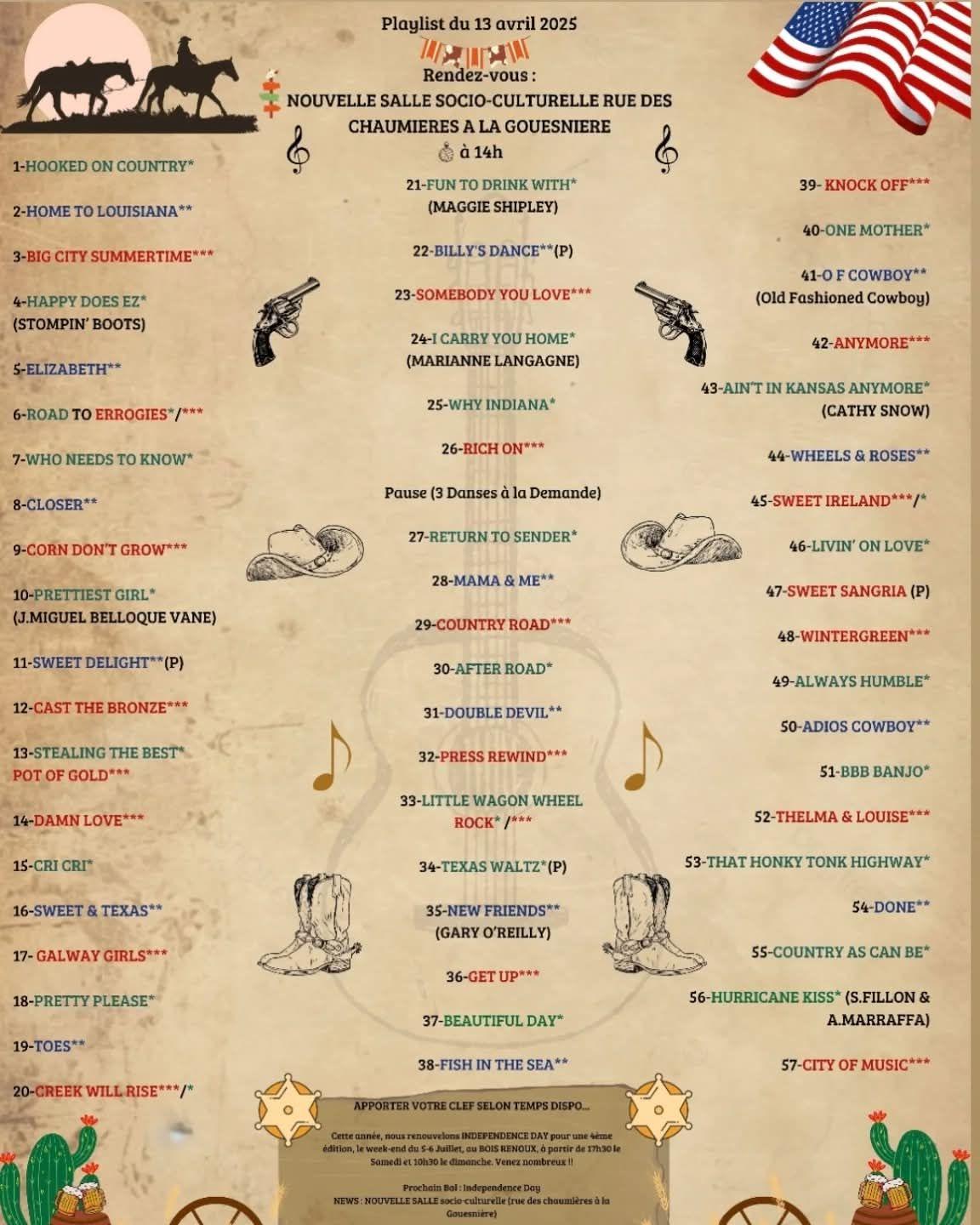 2025 04 13 playlist la gouesniere