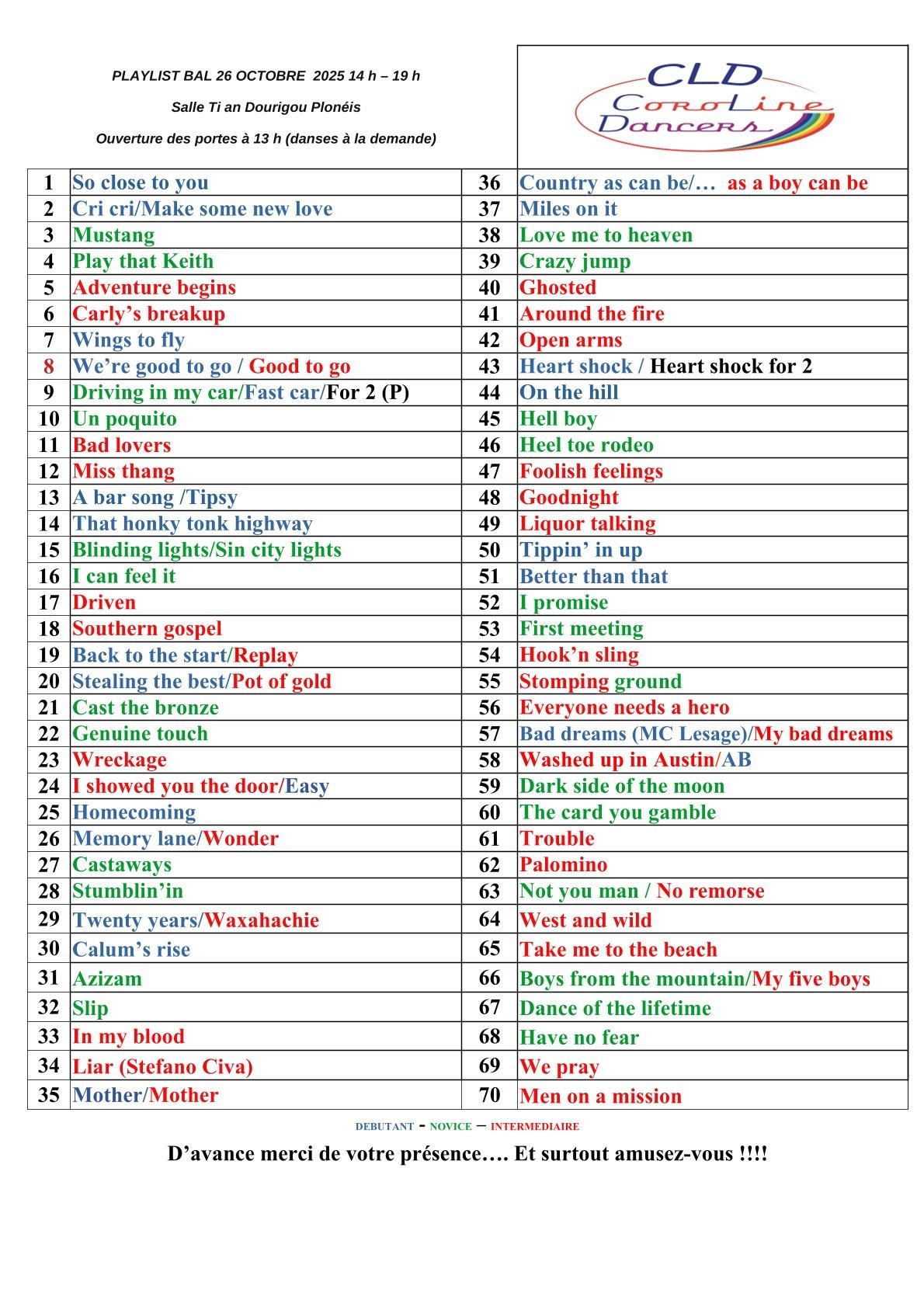 2025 10 26 playlist coroline dancers