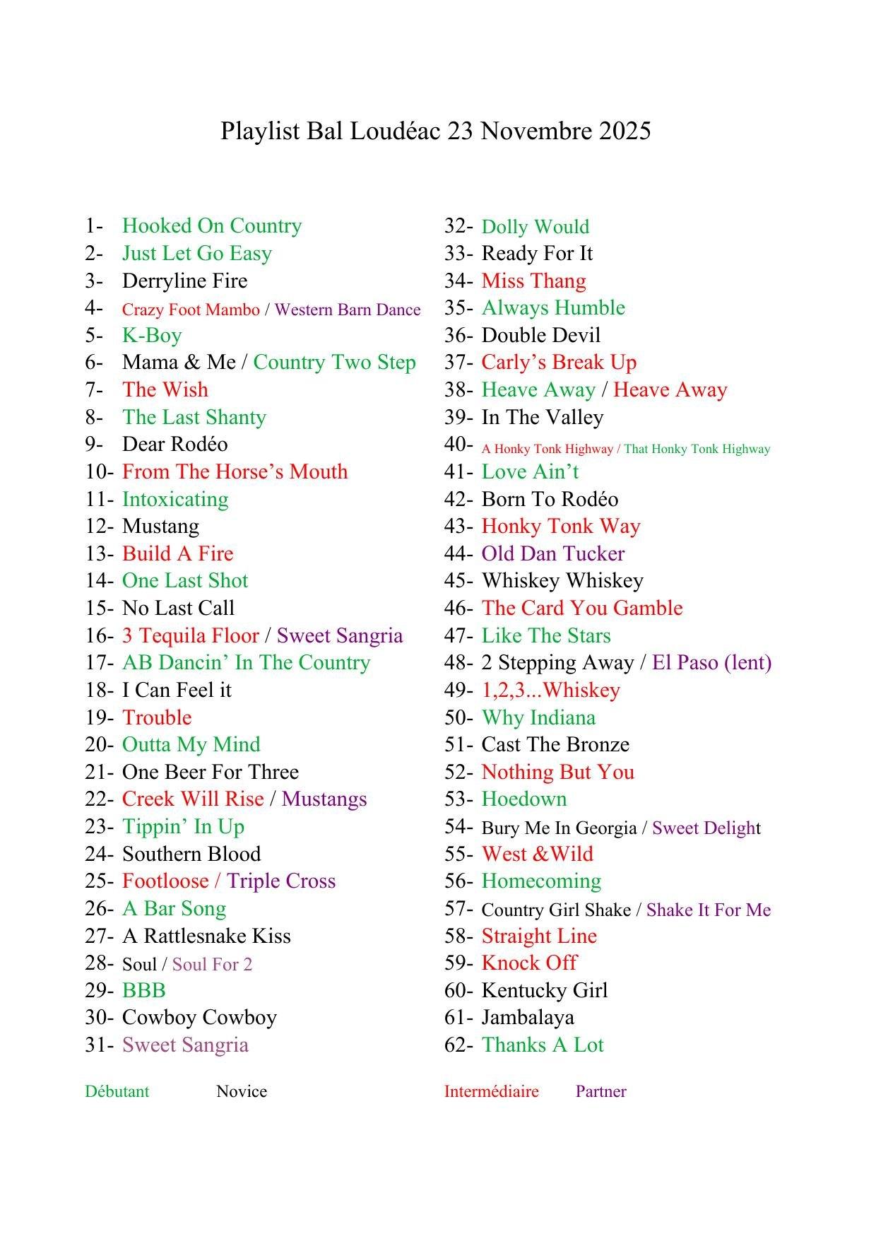 2025 11 23 playlist loudeac