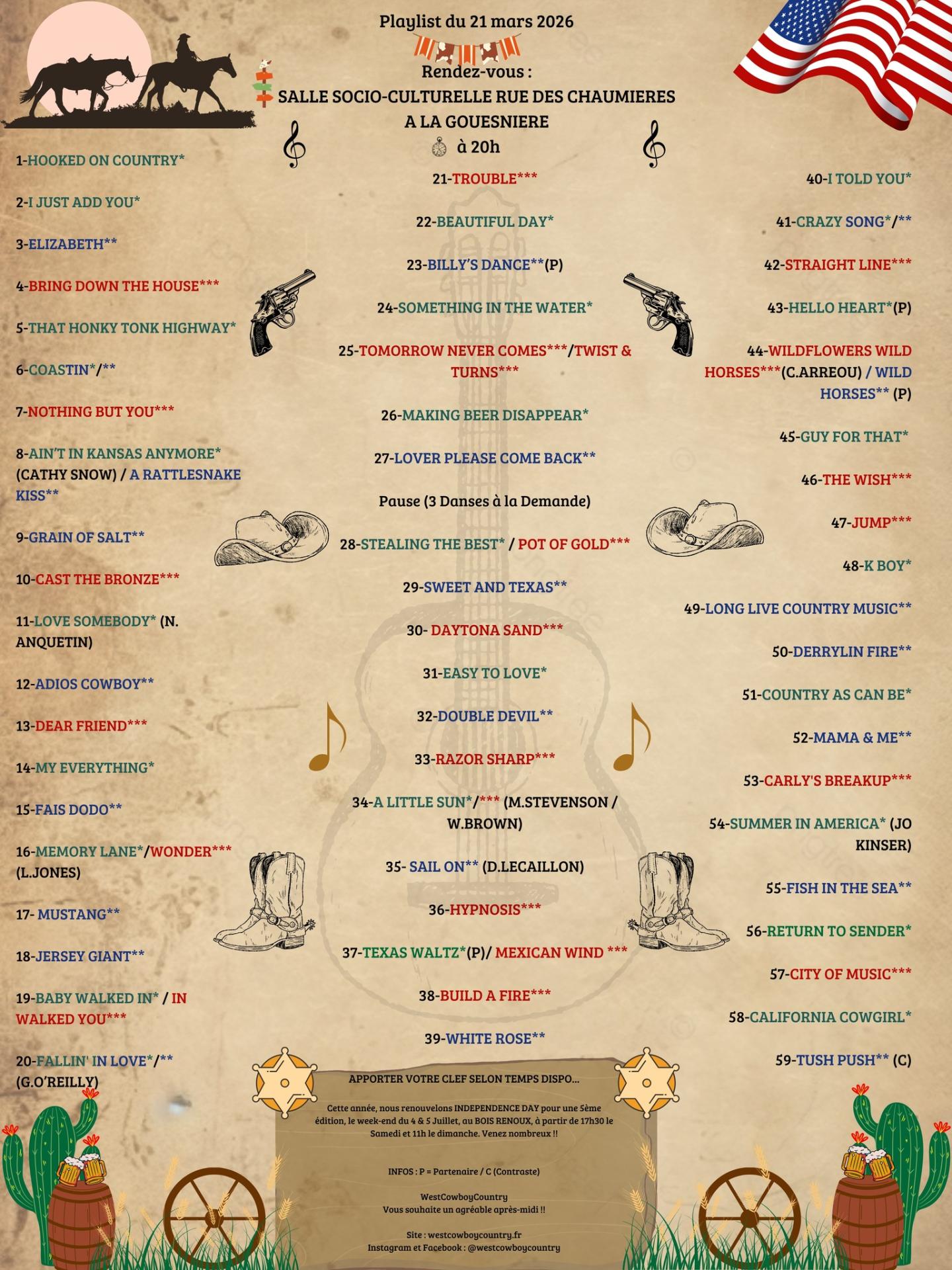 2026 03 21 playlist la gouesniere